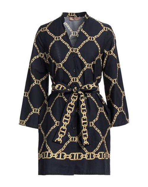 Twinset Woman Mini dress Midnight blue Size 10 Cotton