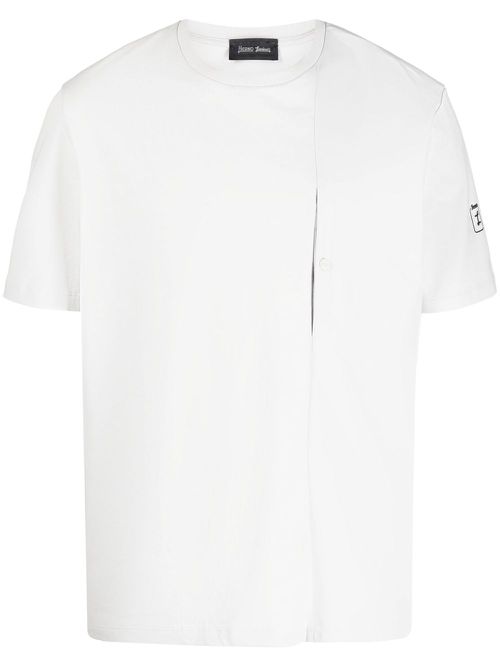 Chest-pocket cotton T-shirt - Grey