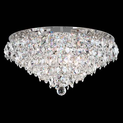 Baronet 6-Light Flush Mount Ceiling Light in Stainless Stee