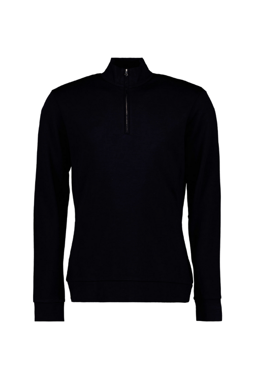 Wool-Lyocell Blend Sweatshirt — Black