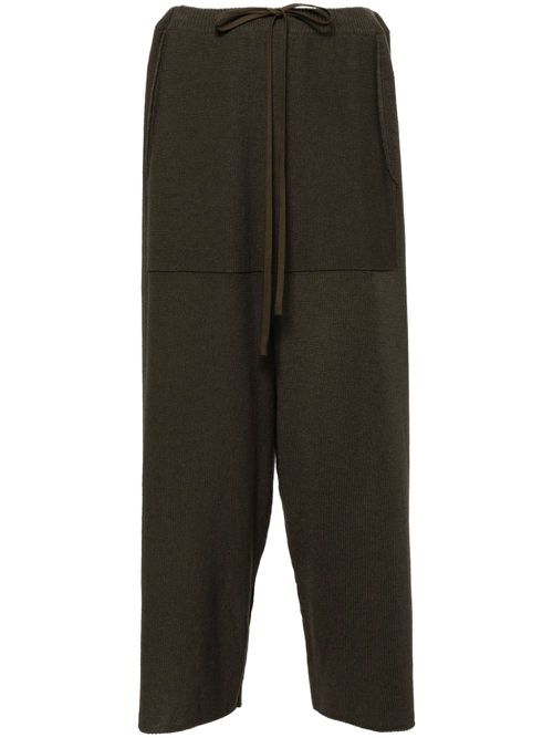 Knitted Pullon pants - Green