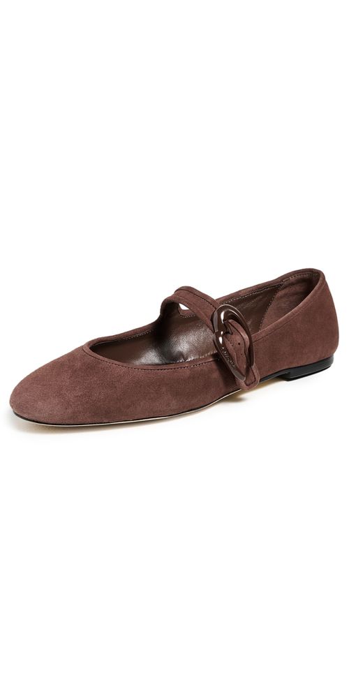 Verona Ballet Flats Brown Suede
