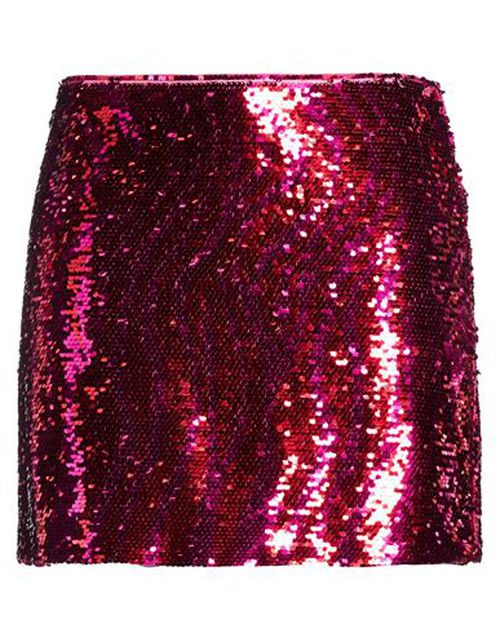 Woman Mini skirt Fuchsia Size 22 Polyester