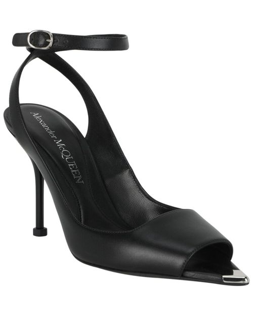 Punk Peep Toe Leather Sandal 2