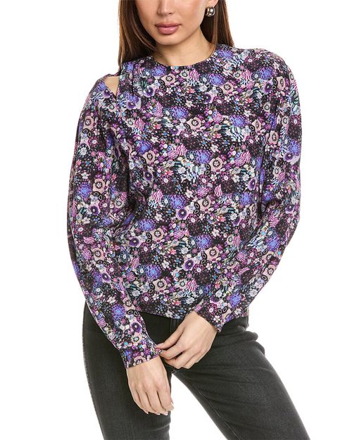 Isabel Marant E'toile Amba Babydoll Silk Blouse