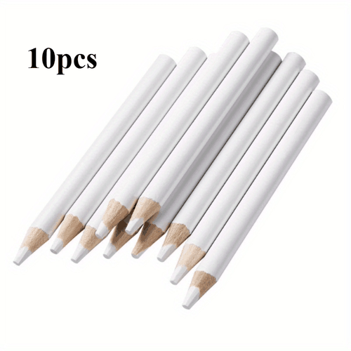 TEMU 10/20/30pcs, Ergonomic White Tailor Chalk Set - Non-toxic, Precision Fabric Marking, Ideal For Sewing Enthusiasts And Professiona