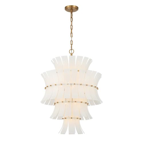Aged Brass Chandelier from the Abigail Collection