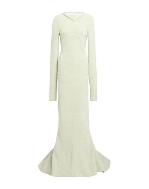 Woman Maxi dress Light green Size M Alpaca wool, Polyamide, Wool, Elastane