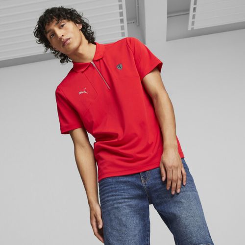 PUMA Scuderia Ferrari Style Men's Polo Shirt in Red