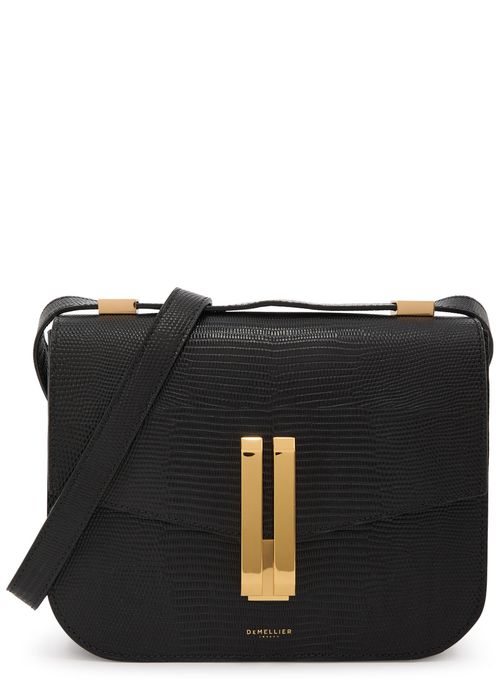 Demellier Vancouver Crocodile-effect Leather Cross-body bag