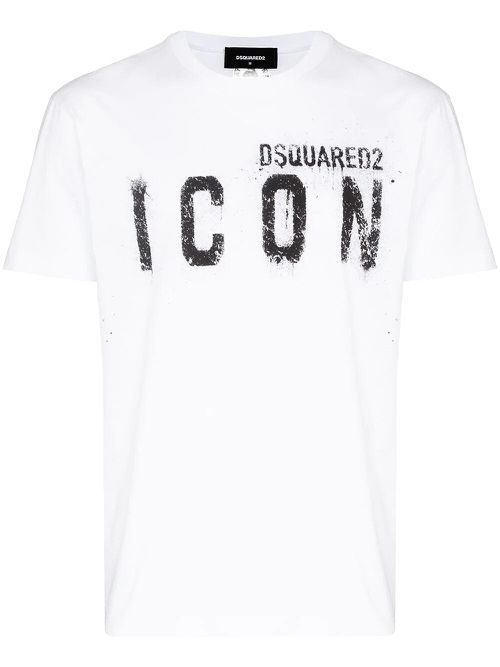 Dsquared2 pray Icon print T-shirt in White - White