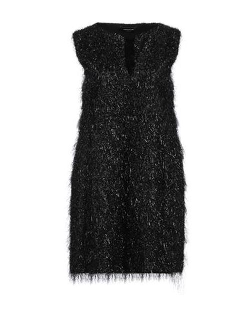 Fabiana Filippi Woman Mini dress Black Size 0 Viscose, Metallic fiber, Polyamide