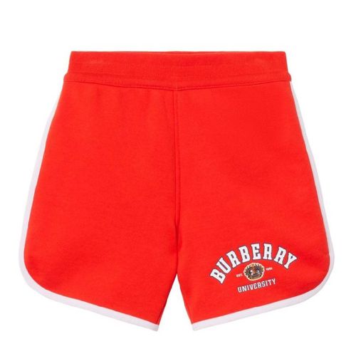 Kids Logo Print Cotton Shorts