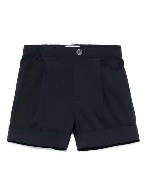 Logo-embroidered shorts - Blue