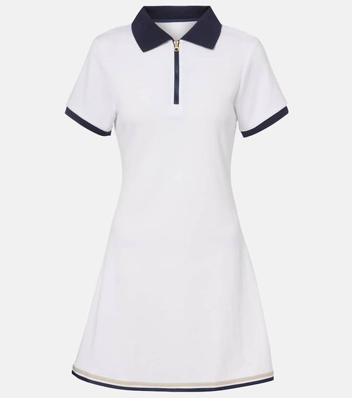 Valentina cotton-blend piqué tennis dress