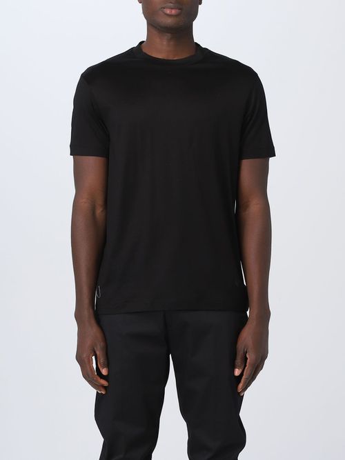 Lyocell and cotton T-shirt