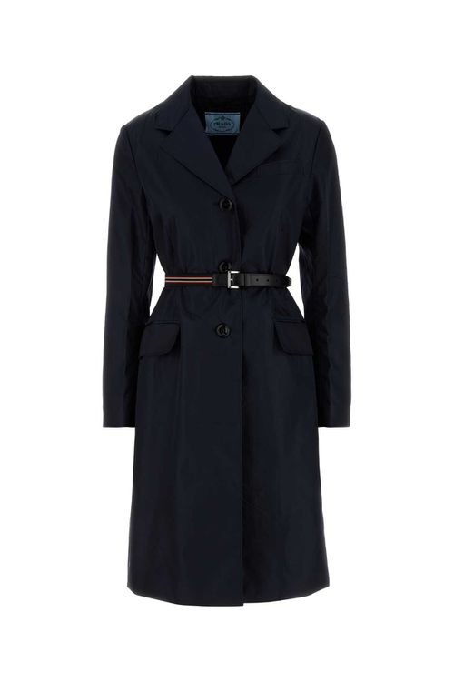 Midnight Blue Re-nylon Trench Coat