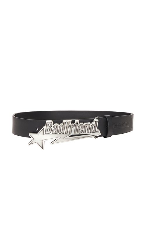 Badfriend Star Logo Belt in Black - Black. L/XL also in