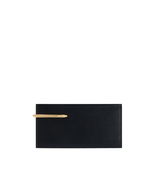 Pinch long wallet in leather
