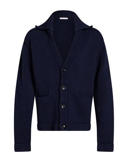 Man Cardigan Midnight blue Size S Wool