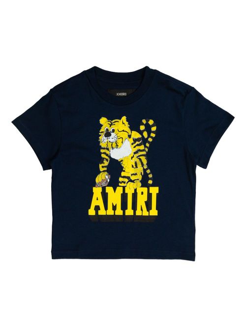 Tiger-print T-shirt - Blue