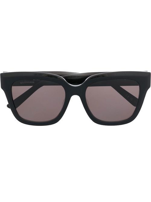 Square-frame sunglasses - Black