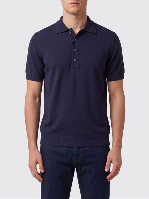 Polo Shirt Men color Blue