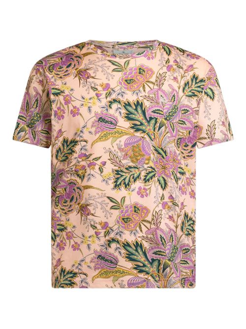 ETRO floral-print T-Shirt - Pink