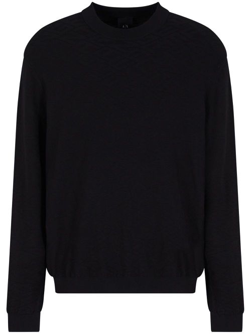 Crew-neck sweatshirt - Black