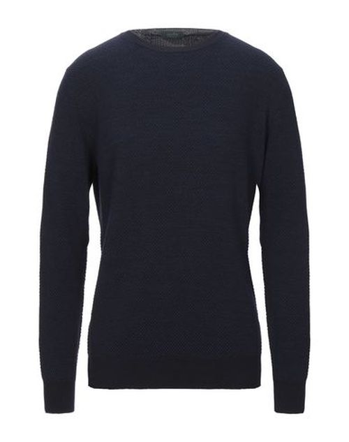 Man Sweater Midnight blue Size 36 Virgin Wool, Cotton