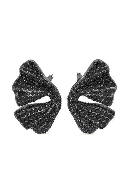 Drape earrings - Black