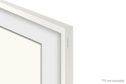 "Customisable Modern White Bezel for The Frame 50" TV"