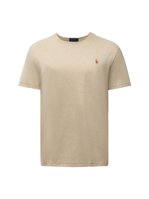 Mens Custom Slim Fit Soft T-Shirt in Expedition Dune Heather, Cotton
