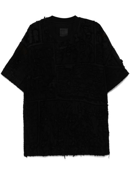Distressed effect T-shirt - Black