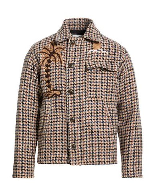 Man Jacket Beige Size 34 Cotton, Polyester