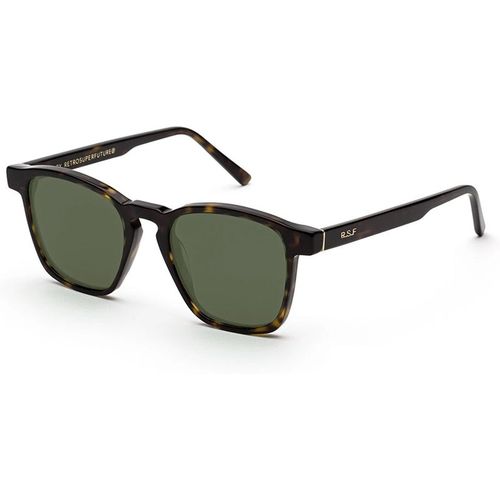 Retrosuperfuture Unisex Retrosuperfuture 26D UNICO 3627 GREEN Sunglasses Acetate Havana Green Squared Norma