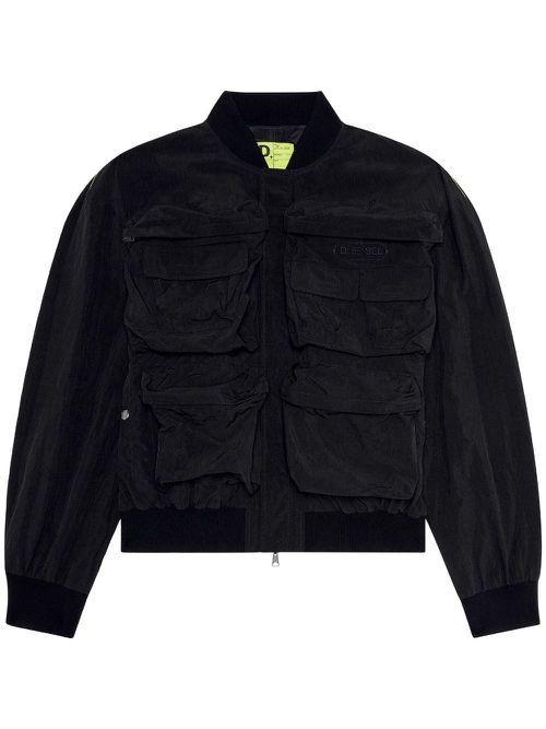 Four-pocket bomber jacket - Black