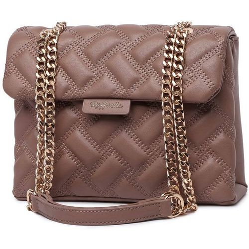 Raffaella Women's Quilted Chain Shoulder Bag in Taupe
