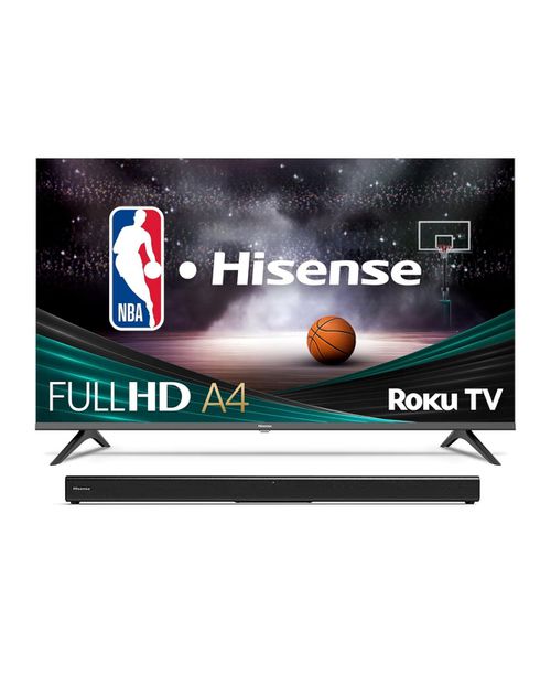 43" A4 1080P Smart Led Tv and Soundbar Bundle