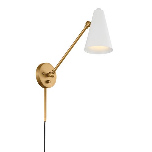 Sylvia 9" Wall Sconce in Natural Bra