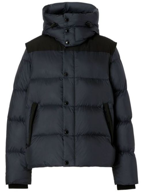 Detachable-sleeve puffer jacket
