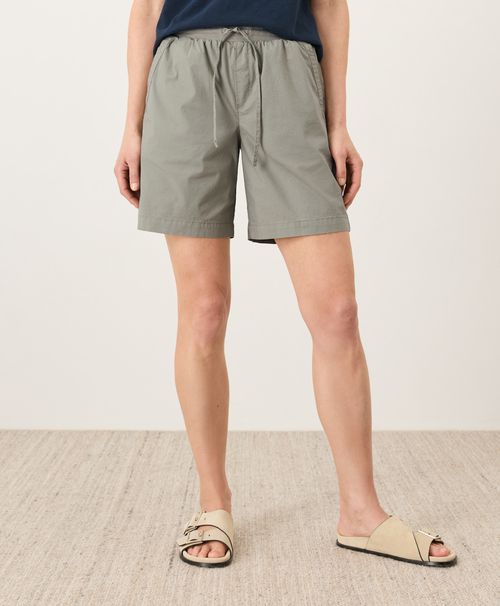 Women's Shadow Green Stretch Poplin Short