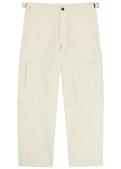 Zip off Wool-blend Cargo Trousers
