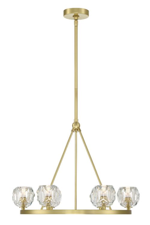 Soft Brass LED Chandelier from the Aragon Collection
