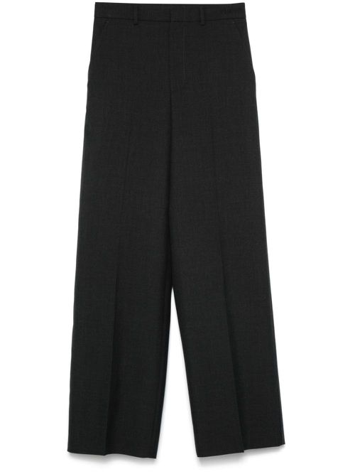 Wool gabardine trousers - Grey
