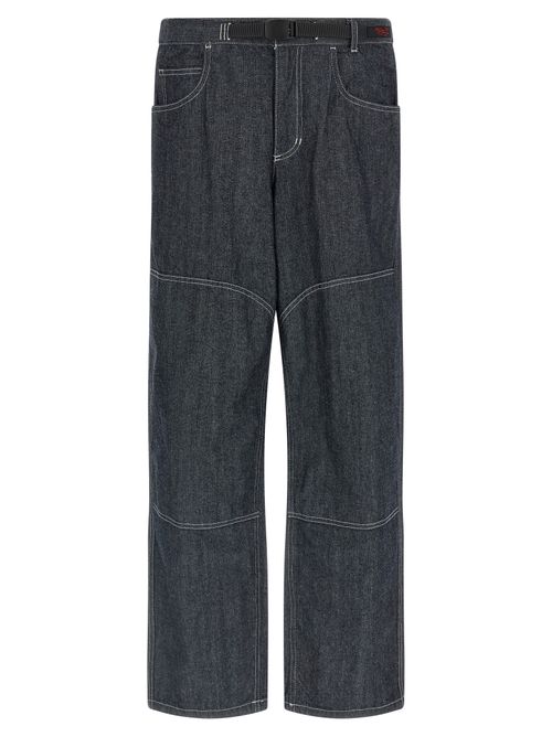 Japanese Chambray Double Knee jeans Blue Cotton - Men