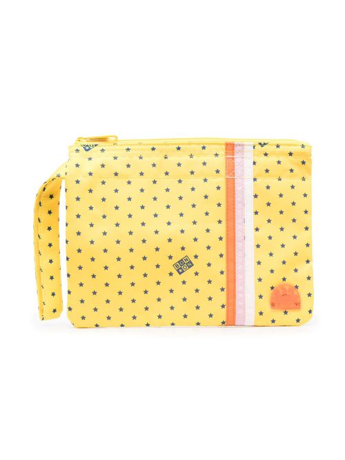 Logo-patch bag - Yellow
