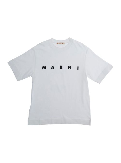Logo-Lettered Cotton T-Shirt — White
