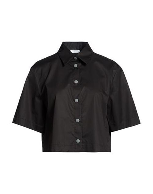 Easy Woman Shirt Black Size 4 Cotton, Elastane