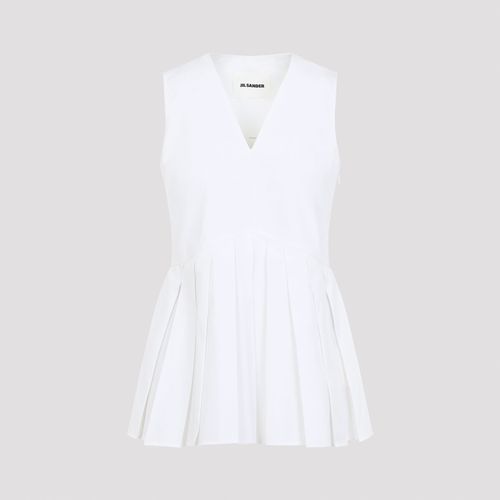 Pleat-Detailing Sleeveless Top